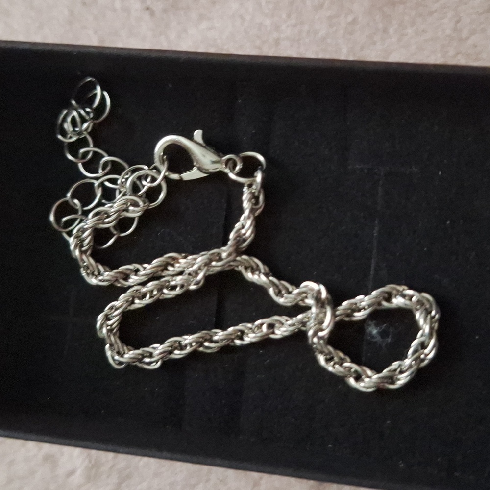 Elegant Silver Rope Chain Bracelet